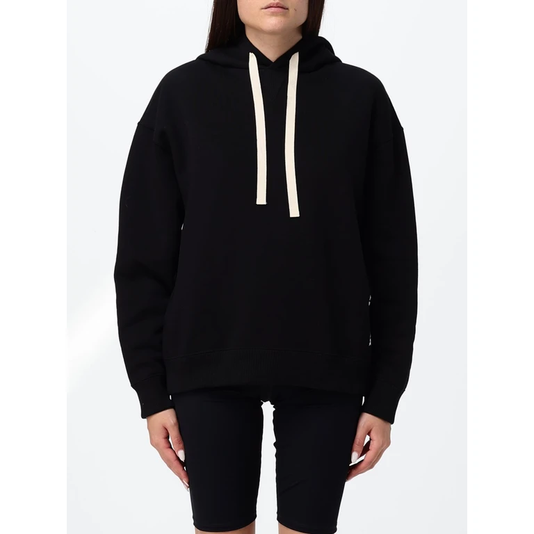 Relaxed-Fit Cotton Hoodie with Drawstring Hood and Contrast Logo (J02GU0123J20128001)