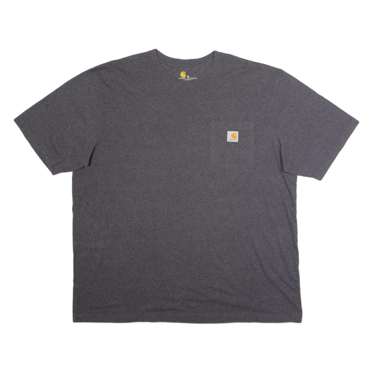 CARHARTT Mens T-Shirt Grey Crew Neck XL