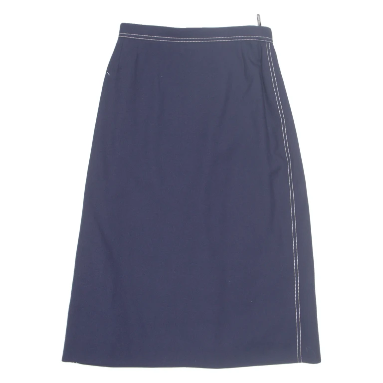 JOBIS Womens Pencil Skirt Blue Midi S