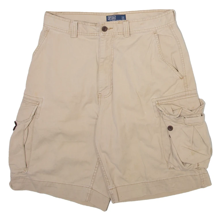 POLO RALPH LAUREN Mens Cargo Shorts Beige Relaxed M W31