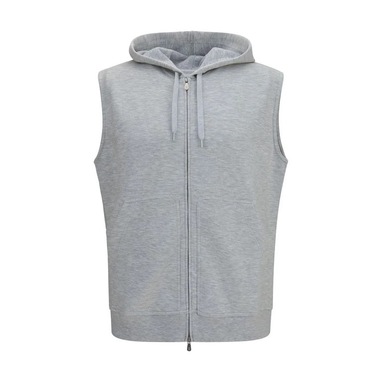 Brunello Cucinelli Gray Cotton Sweatshirt Clothing - Men