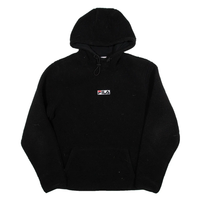FILA Womens Black Hoodie L
