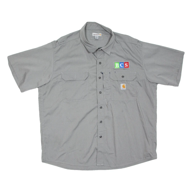CARHARTT Mens Worker Shirt Grey 2XL