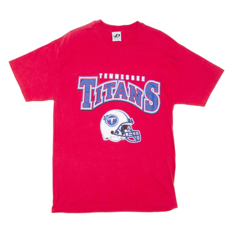 DYNASTY Tennessee Titans Mens T-Shirt Red USA Crew Neck L