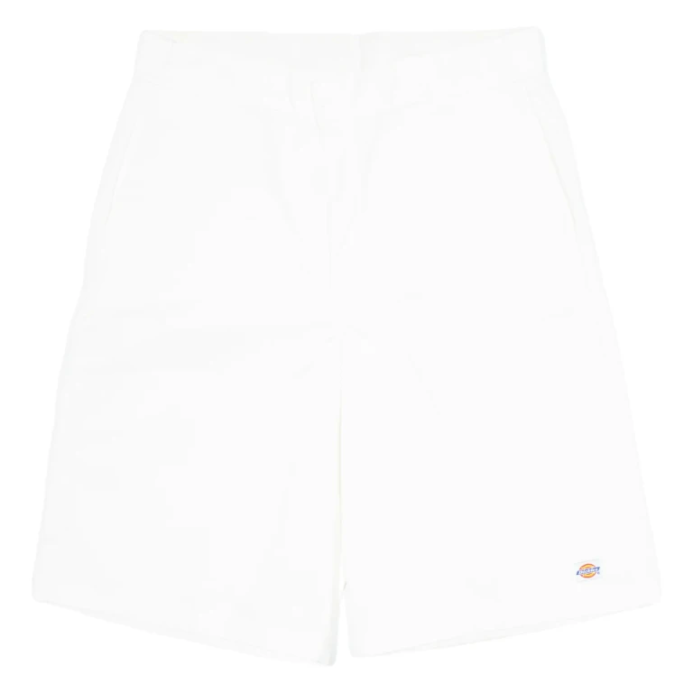 DICKIES Mens Workwear Shorts White L W36