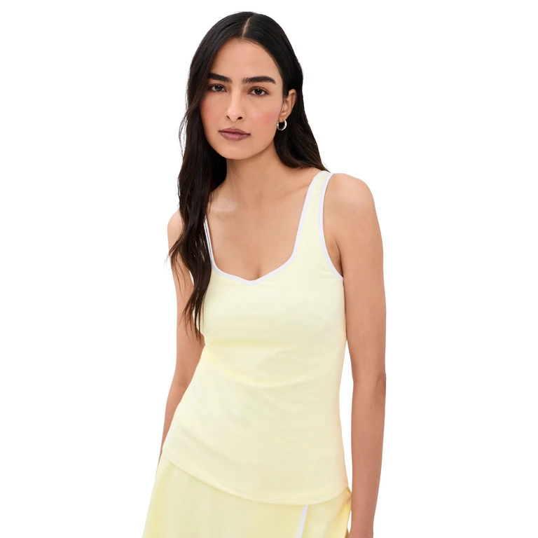Sweaty Betty Pro Racket Power Tank Top Butterscotch Yellow S