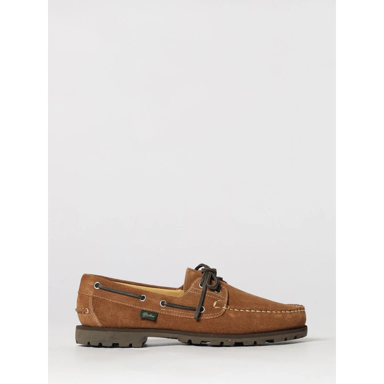 Malo Suede Boat Shoes with Serrated Sole (095827VELCOGNAC)
