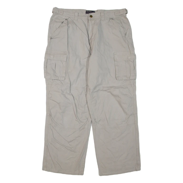 NEW ROADS Cargo Mens Trousers Grey Regular Straight W34 L28