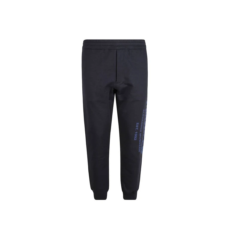 Alexander McQueen Blue Cotton Joggers (workout Pants) - Men