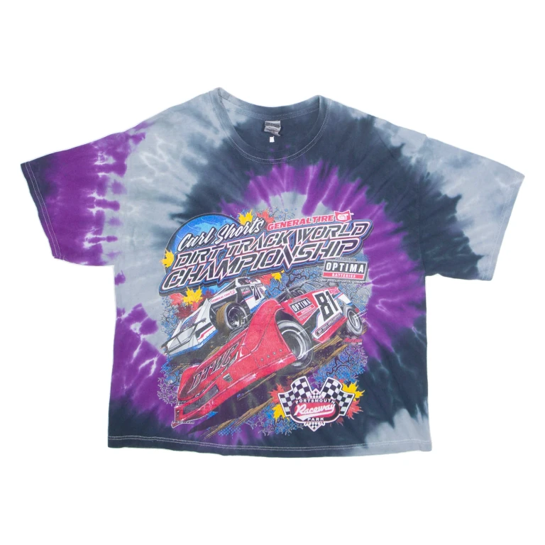 GILDAN Nascar Womens T-Shirt Grey USA L