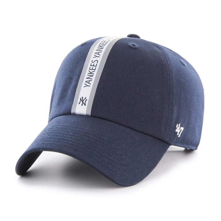 Men's Ny Yankees Triple Stripe Clean Up Strapback Cap