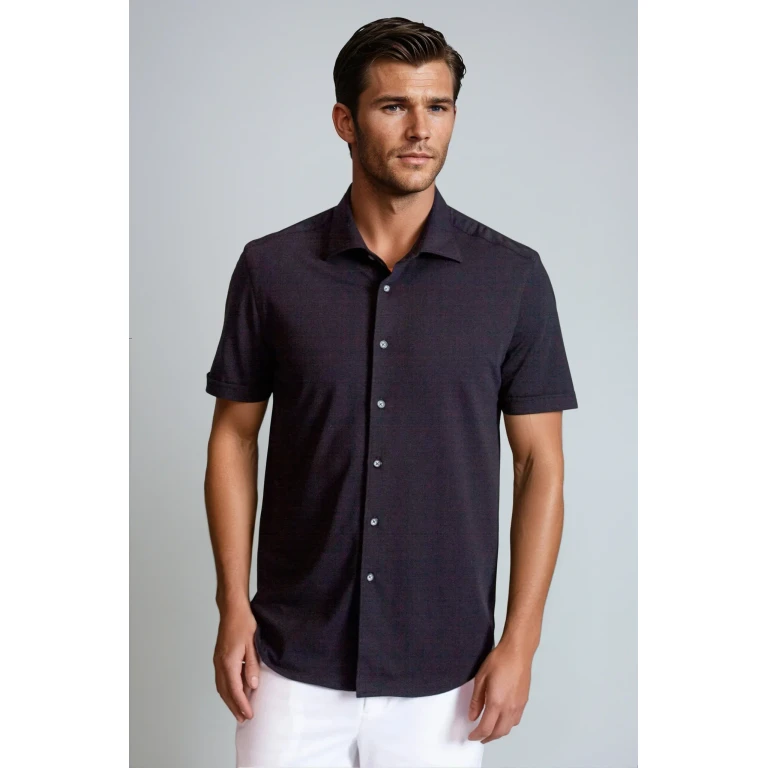 Cinqo Single Shot Short Sleeve Shirt - Black