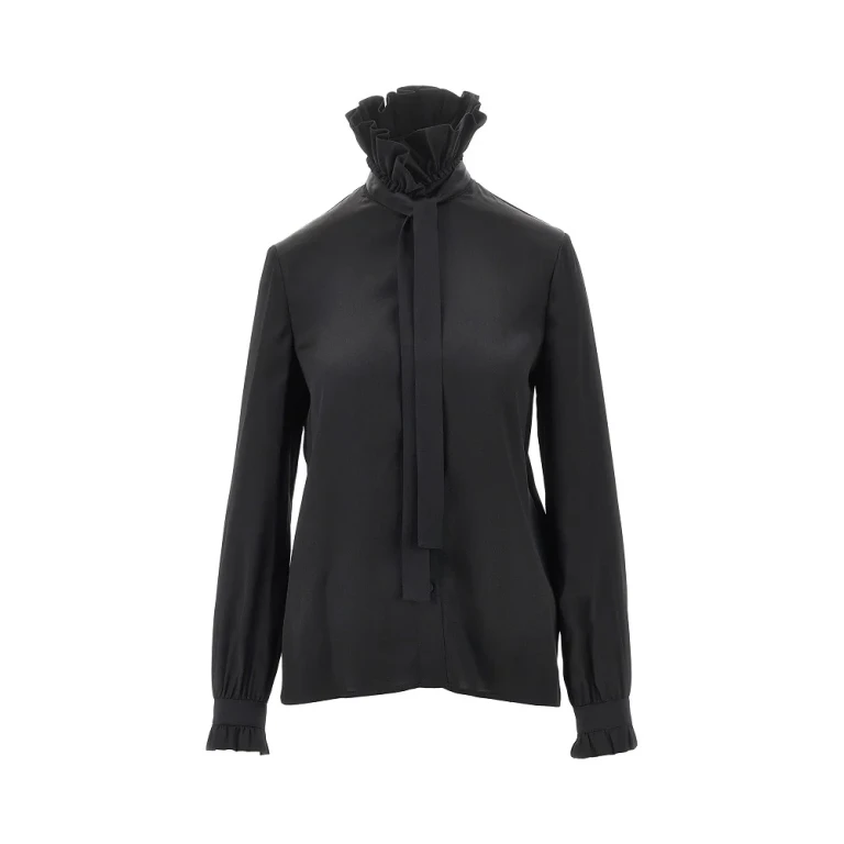 Gucci 女士丝绸衬衫（带蝴蝶结），40码