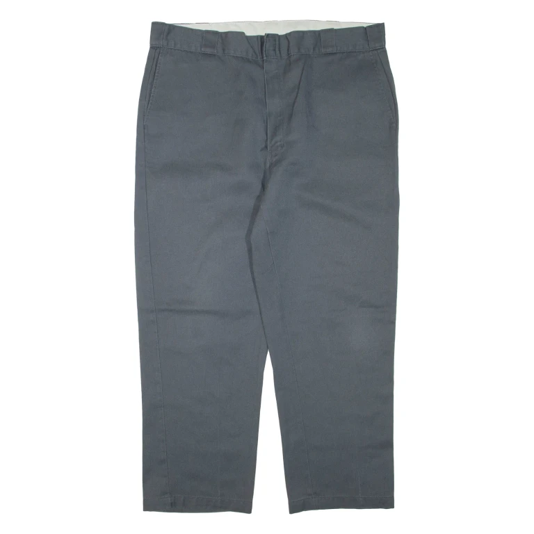 DICKIES Mens Trousers Grey Regular Tapered W40 L29