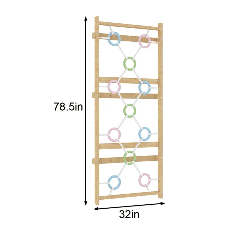 Add-On Ring Wall Panel for 79" Modular Walnut