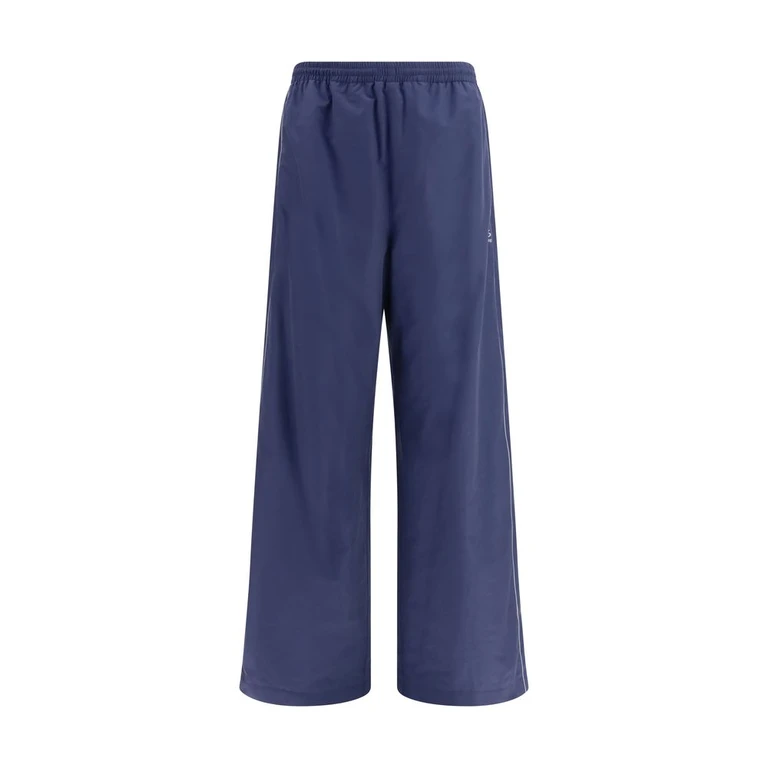 Blue Cotton Athletic Pants - Men