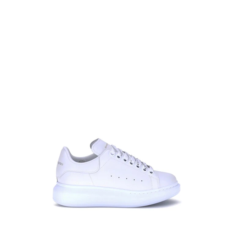 Alexander McQueen White Calf Leather Bos Taurus Platform Sneakers - Women