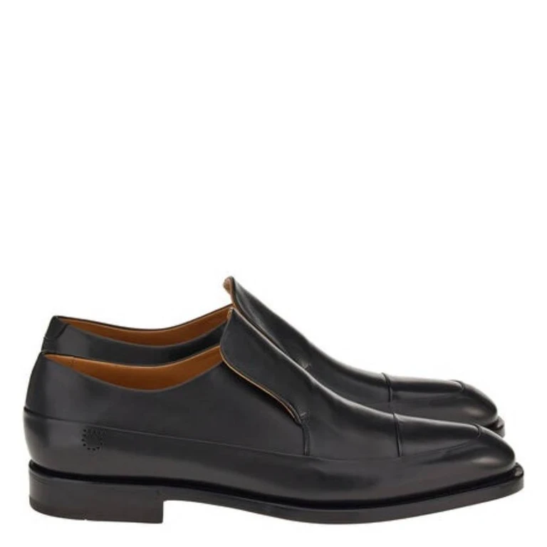 Ferragamo Gervasio Leather Slip-On Dress Shoes, Size 9 EE