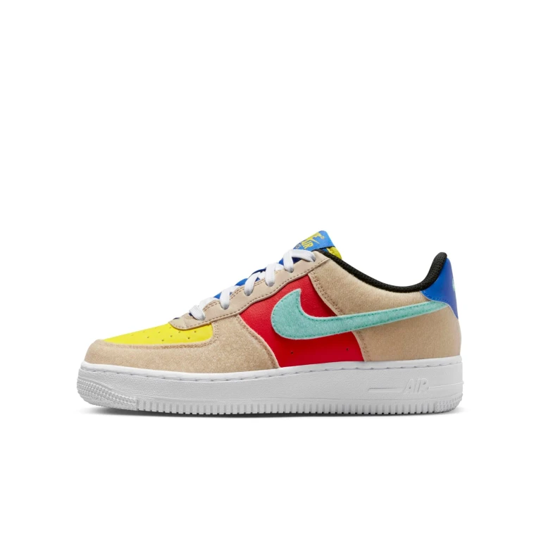 Grade School Air Force 1 Low 'Multi-Color Velcro Gs' Sneakers