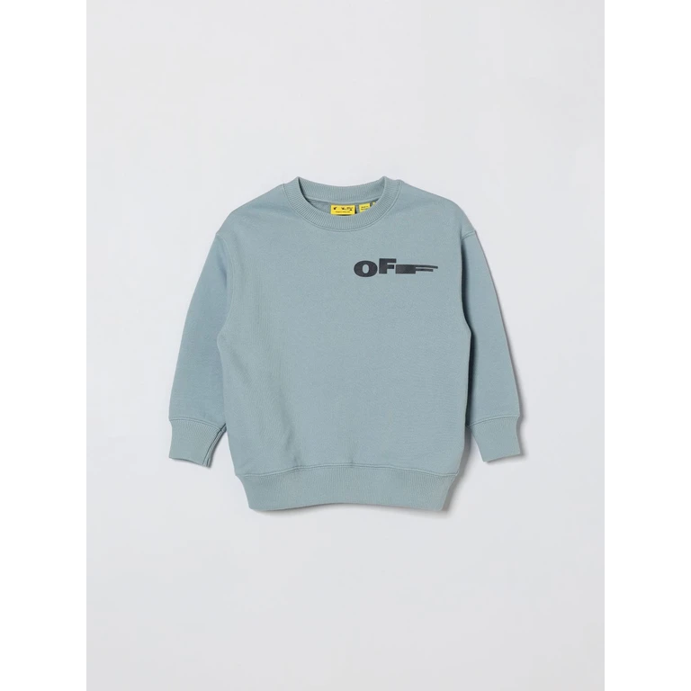 OFF-WHITE KIDS Sweater Kids color Blue (OBBA001S26FLE007451)