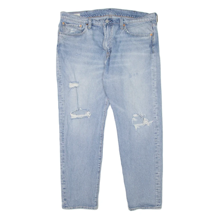 LEVI'S Hi-Ball BIG E Mens Jeans Blue Slim Tapered Stone Wash W38 L29