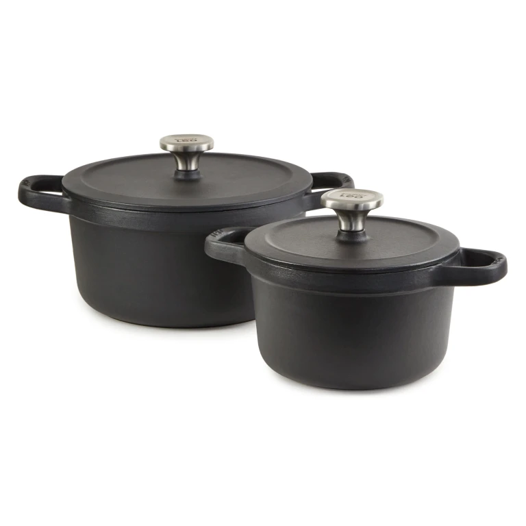 Leo Graphite 4pc Cast Iron Cookware Set