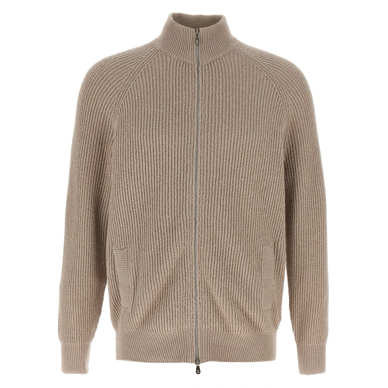 Brunello Cucinelli Beige Cotton Cardigan Clothing - Men