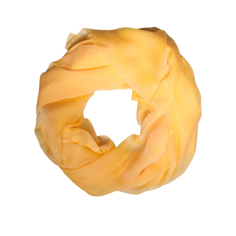 Dolce & Gabbana Yellow Silk Rectangle Wrap Shawl Scarf - Women