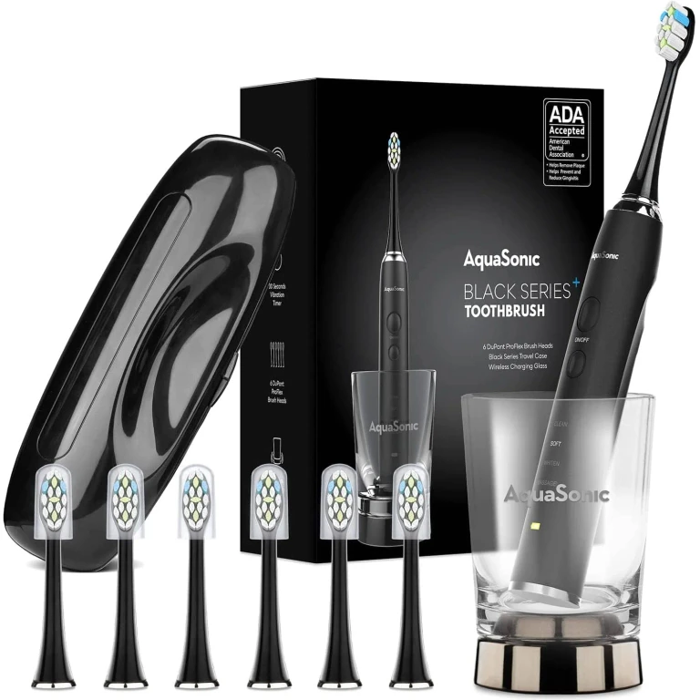 Black Series+ - Ultra Whitening 40,000 VPM Rechargeable Electric Toothbrush - ADA Accepted