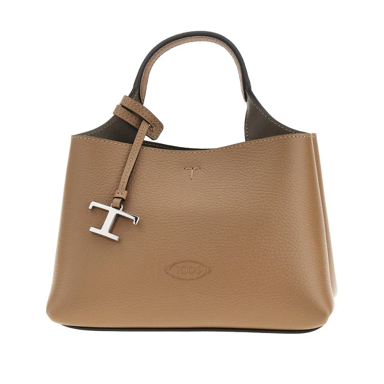 TODS Grained leather micro shopping bag Woman One Size