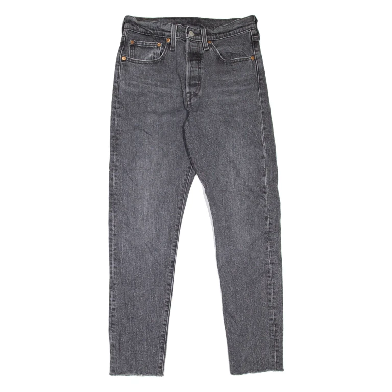 LEVI'S 501S Jeans Womens Grey Skinny Straight W26 L26