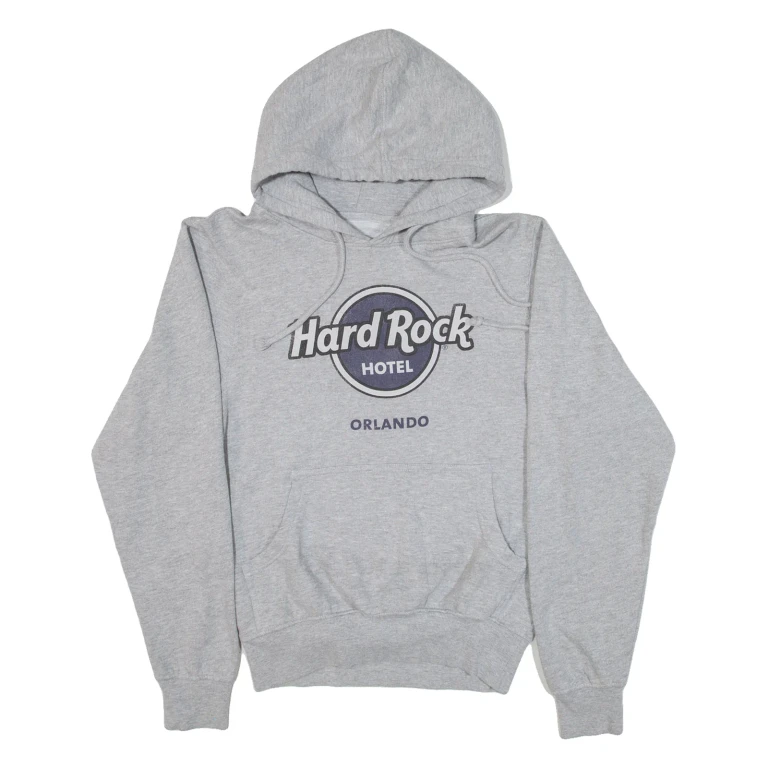 HARD ROCK CAFE Orlando Womens Grey Hoodie USA M
