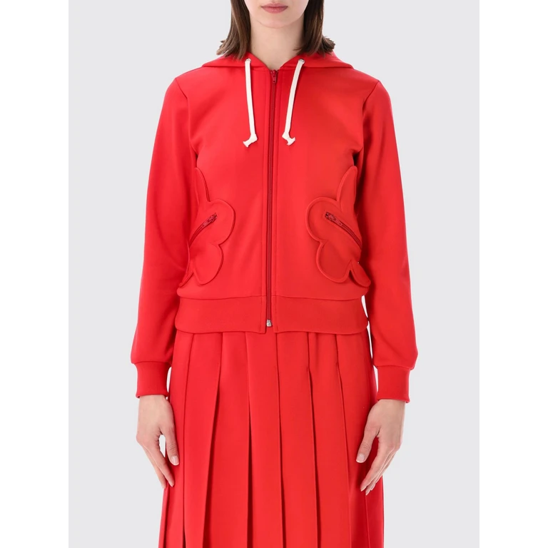 COMME DES GARÇONS Polyester Zip-Up Jumper with Side Pockets (NQT0062)