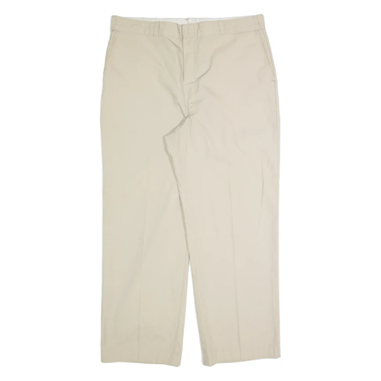 DICKIES Workwear Mens Trousers Beige Regular Straight W38 L27