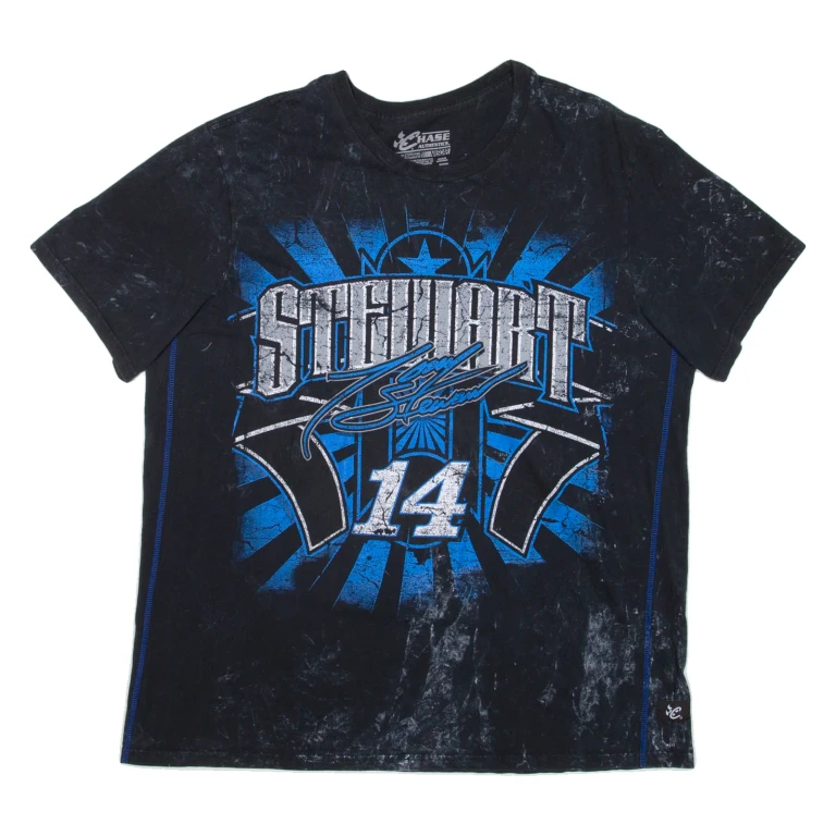 CHASE AUTHENTICS Tony Stewart Mens T-Shirt Black USA XL