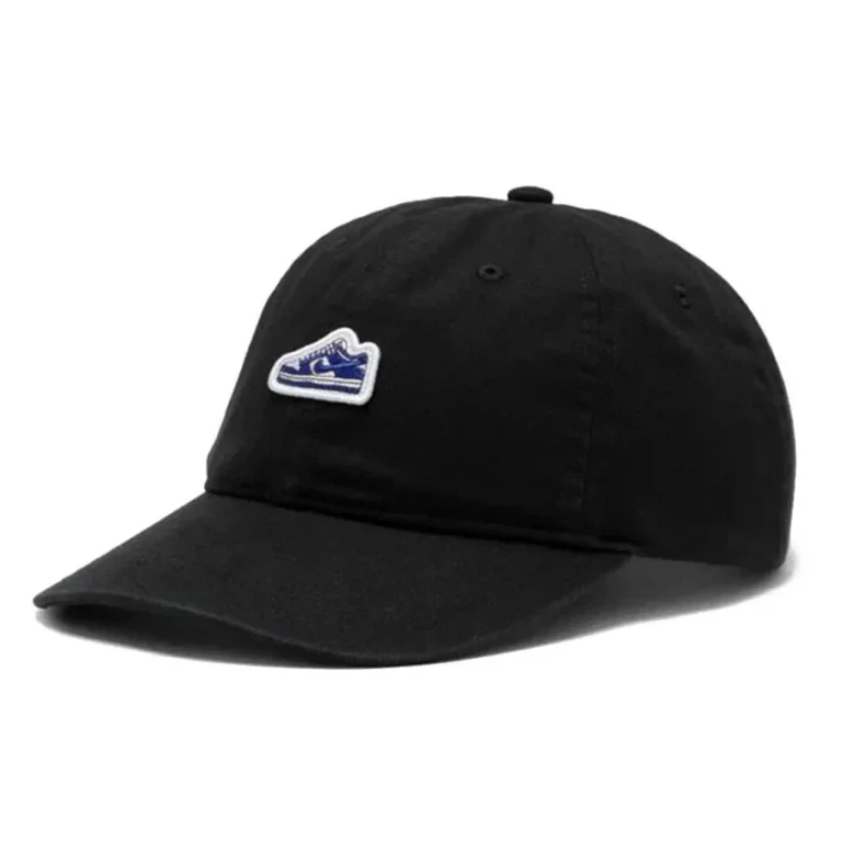 Men's Unstructured Flat Bill Dunk Patch Cap Strapback