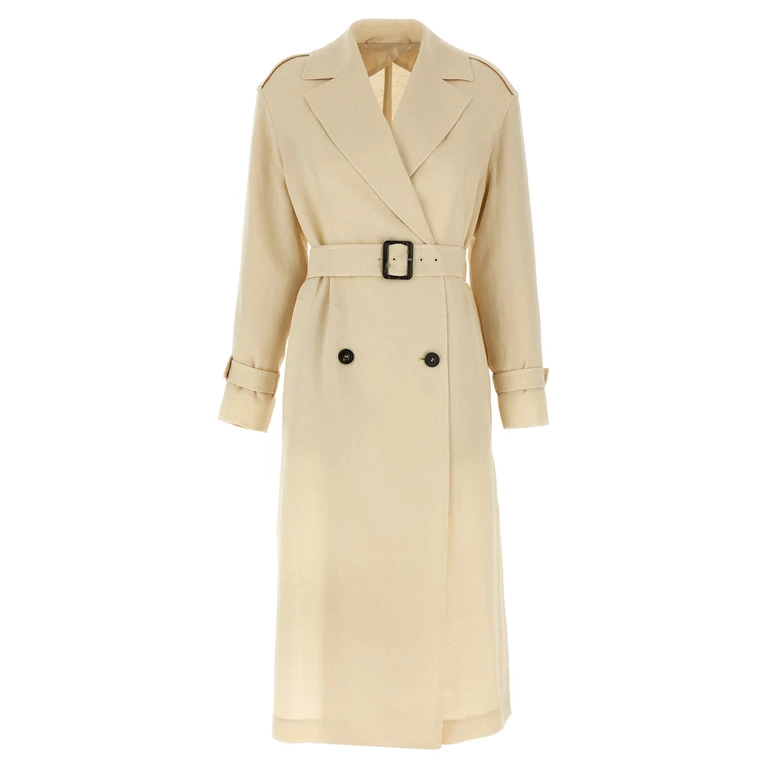Max Mara Beige Flax Coat Clothing - Women