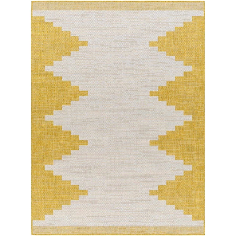 Djugun Yellow Outdoor Rug - Clearance