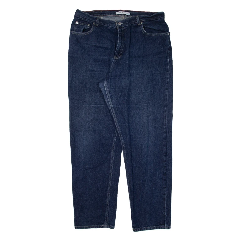 TOMMY HILFIGER Womens Jeans Blue Regular Tapered W35 L29