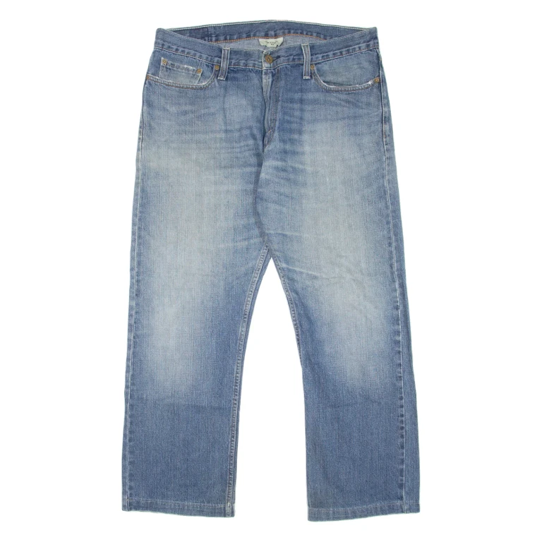 LEVI'S 514 Jeans Mens Blue Slim Straight Stone Wash W36 L28