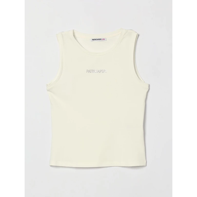 Girl's Contrasting Logo Cotton Tank Top (7M0813J331W428)
