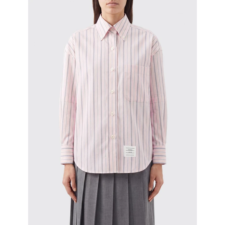 Striped Cotton Button-Down Collar Shirt (FLL079OF1223680)
