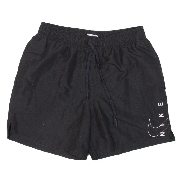 NIKE Mesh Lining Mens Sports Shorts Black Relaxed S W26
