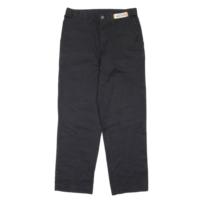 DICKIES Mens Trousers Black Regular Tapered W30 L30
