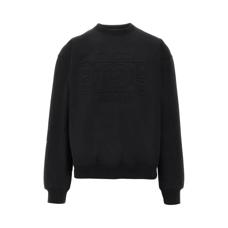 Sweatshirt Gucci com logótipo em relevo para homem