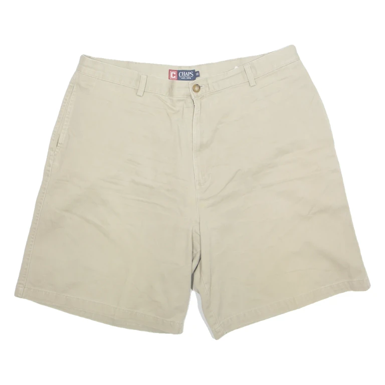 CHAPS Mens Chino Shorts Beige Classic XL W38