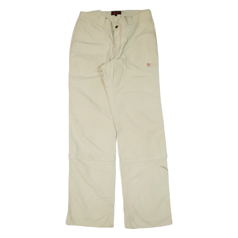 FJÄLLRÄVEN Mens Trousers Beige Loose Straight W32 L35