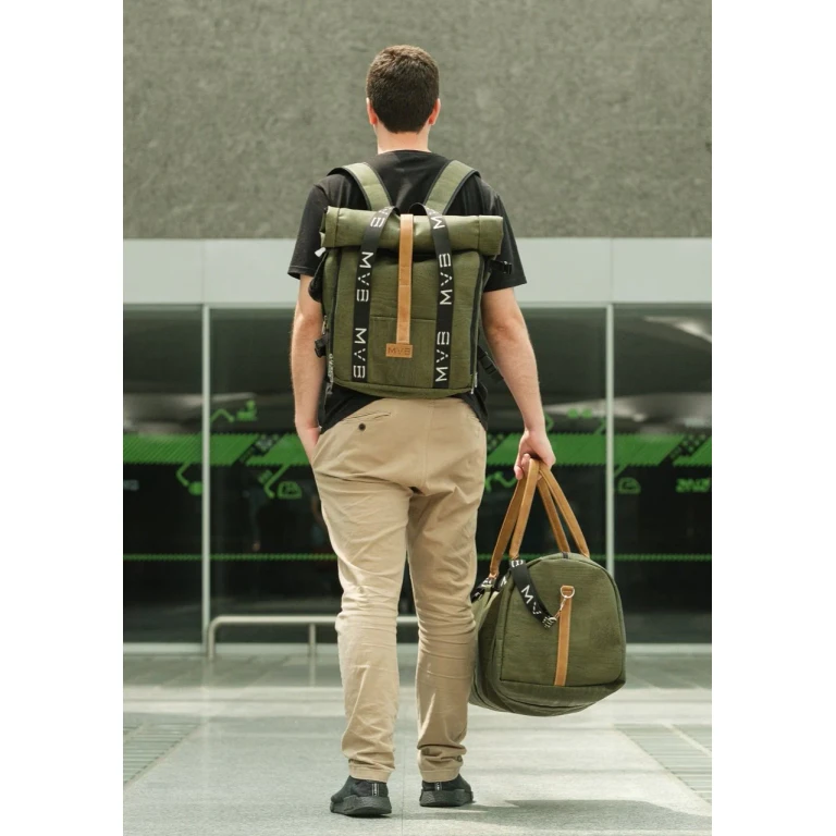 Xplorer vegan backpack for travel green