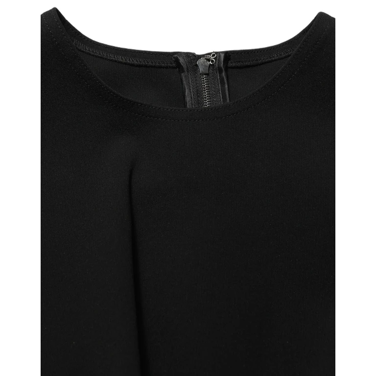 Dolce & Gabbana Black Cut Out Detail Sleeveless Maxi Dress Viscose Nylon Elastane - Women