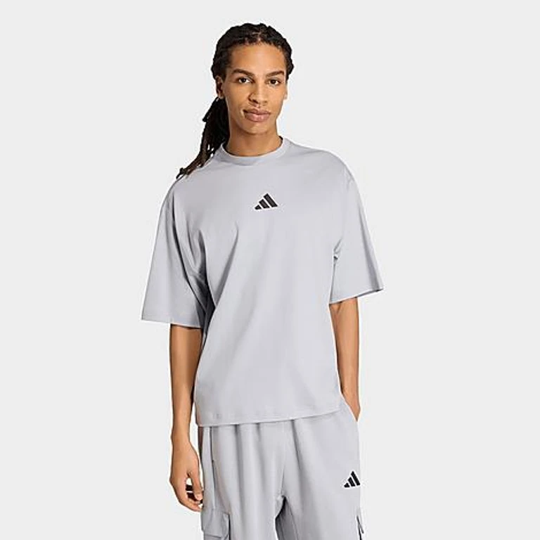 adidas Men's City Tech T-Shirt in Halo Silver Size: Small